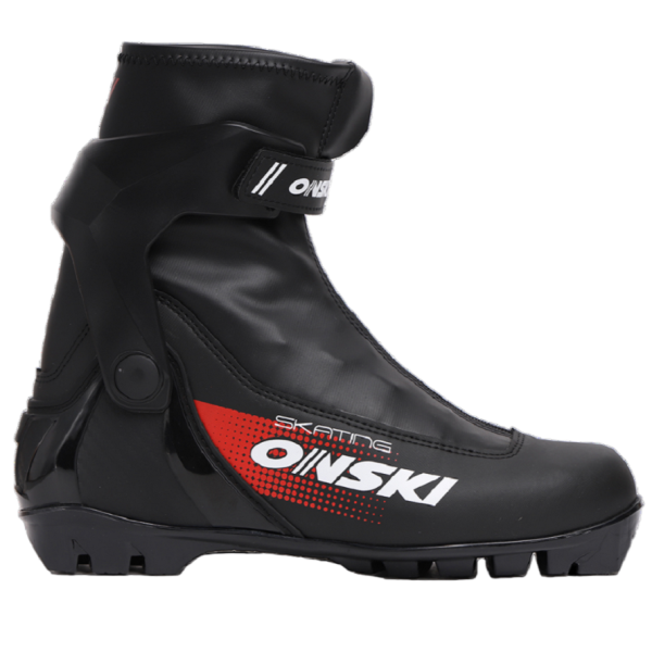 Ботинки для беговых лыж ONSKI SKATE S86523 черный/красный 42 р.