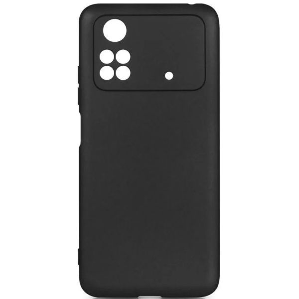 Чехол (клип-кейс) DF poCase-03 (черный) для Xiaomi Poco M4 Pro, черный