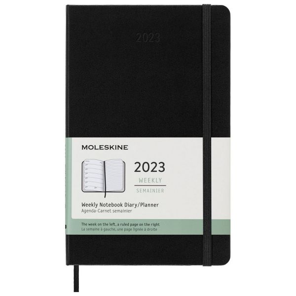 Ежедневник Moleskine CLASSIC WKNT А5 датированный 72 л в линейку черный