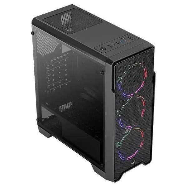 Корпус AeroCool Ore Saturn FRGB-G-BK-v1 Midi-Tower черный [ore frgb-g-bk-v1]