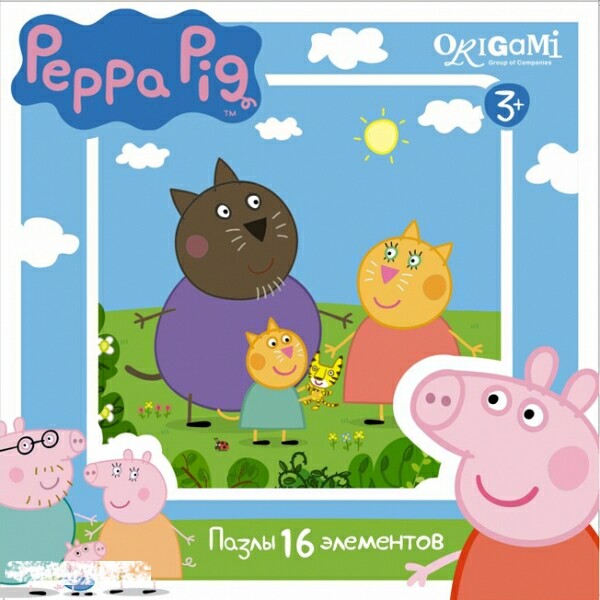 Пазл Origami 16 Peppa Pig 01578