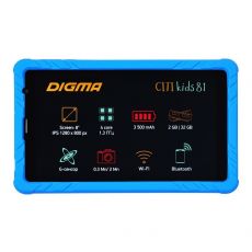 Планшетный компьютер Digma Kids 81 Android 10.0 Go, 8