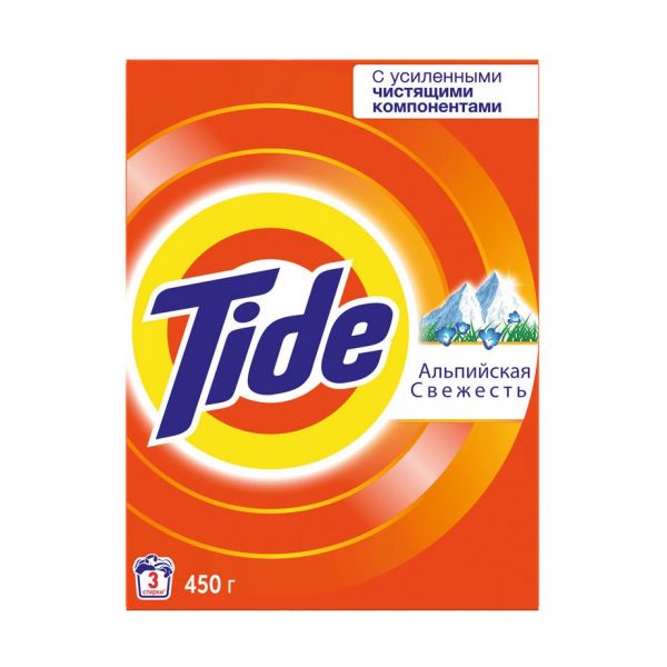 Стиральный порошок Tide Альпийская свежесть , для белого белья, автомат, 0,45 кг