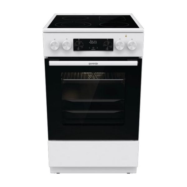 Электрическая плита Gorenje GECS5C70WA стеклокерамика белый/черный